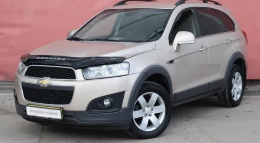 Дефлектор капота (мухобойка) Chevrolet Captiva с 2011 г.в. (Шевролет Каптива) Вип Тюнинг