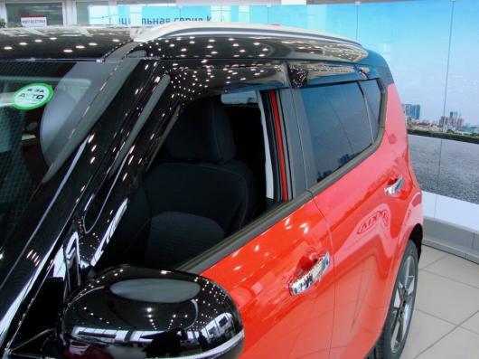 Ветровики (дефлекторы окон) Kia Soul 2019- SIM