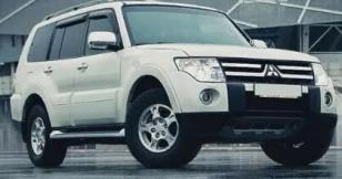 Дефлекторы окон (ветровики) Mitsubishi Pajero 2000-2007-н.в. (Митсубиши Паджеро) SIM